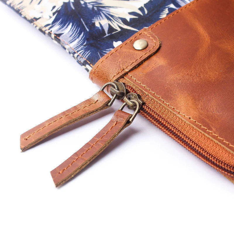 Island Bloom Leather Laptop