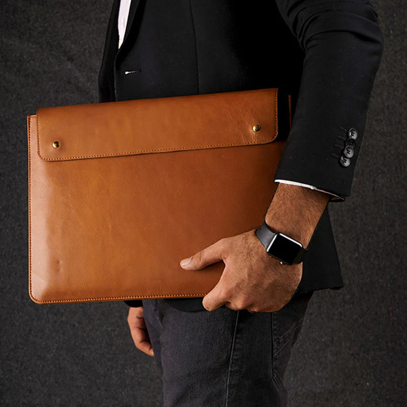 Snap Leather Sleeve