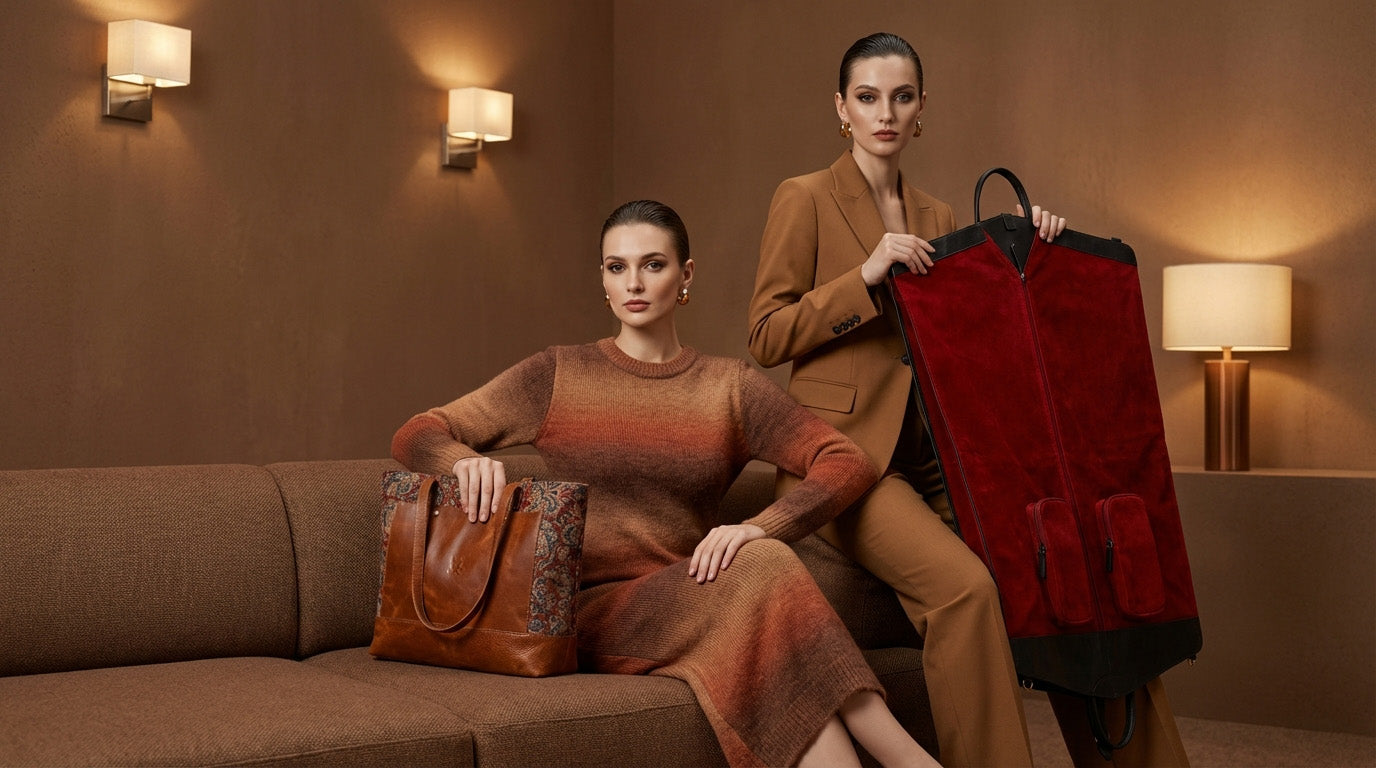 Travel garment bag designed for wrinkle-free packing of suits and dresses