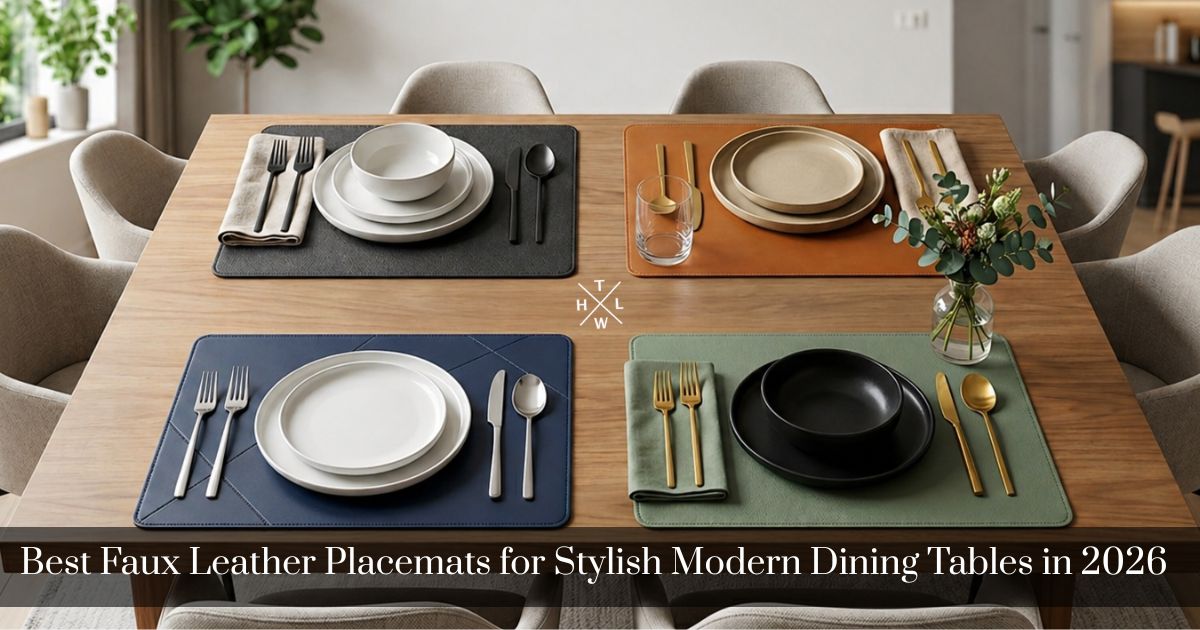 Best Faux Leather Placemats for Stylish Modern Dining Tables 