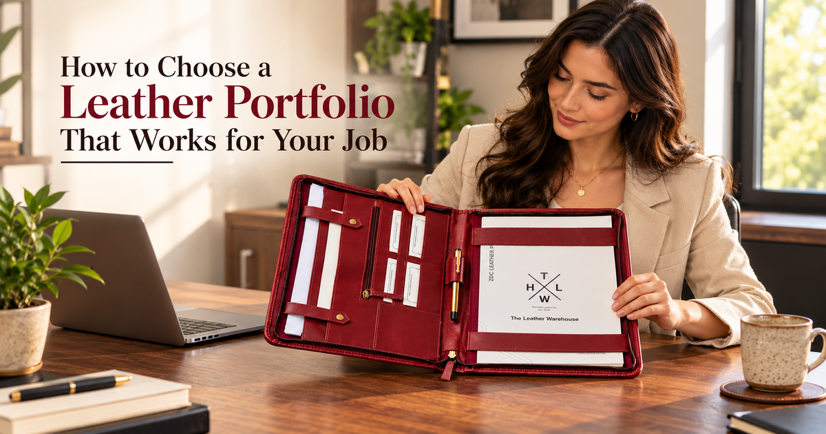leather portfolio