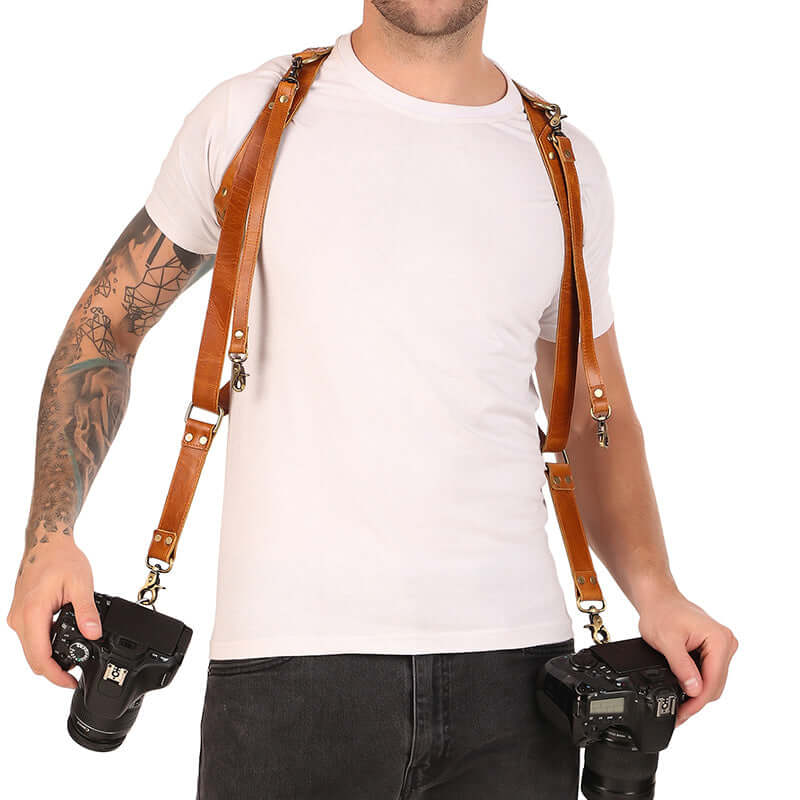 Leather Camera Harness for Men &amp; Women