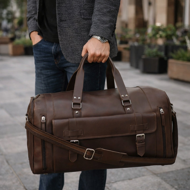 Leather Weekender Bag