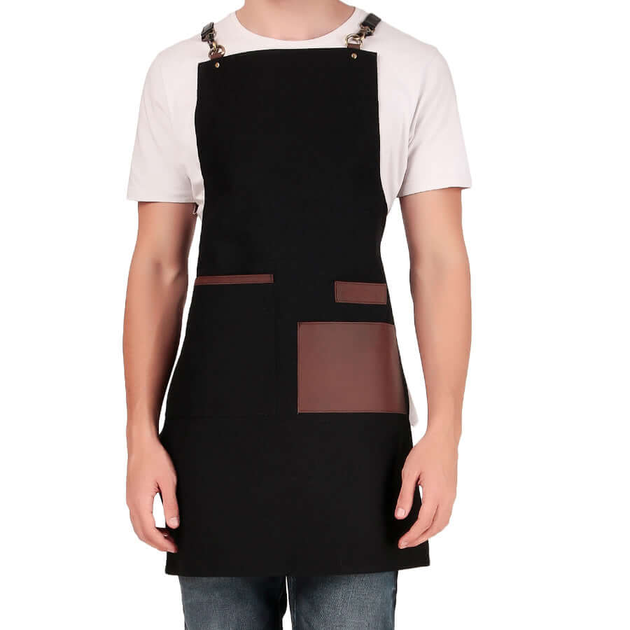 leather barber apron