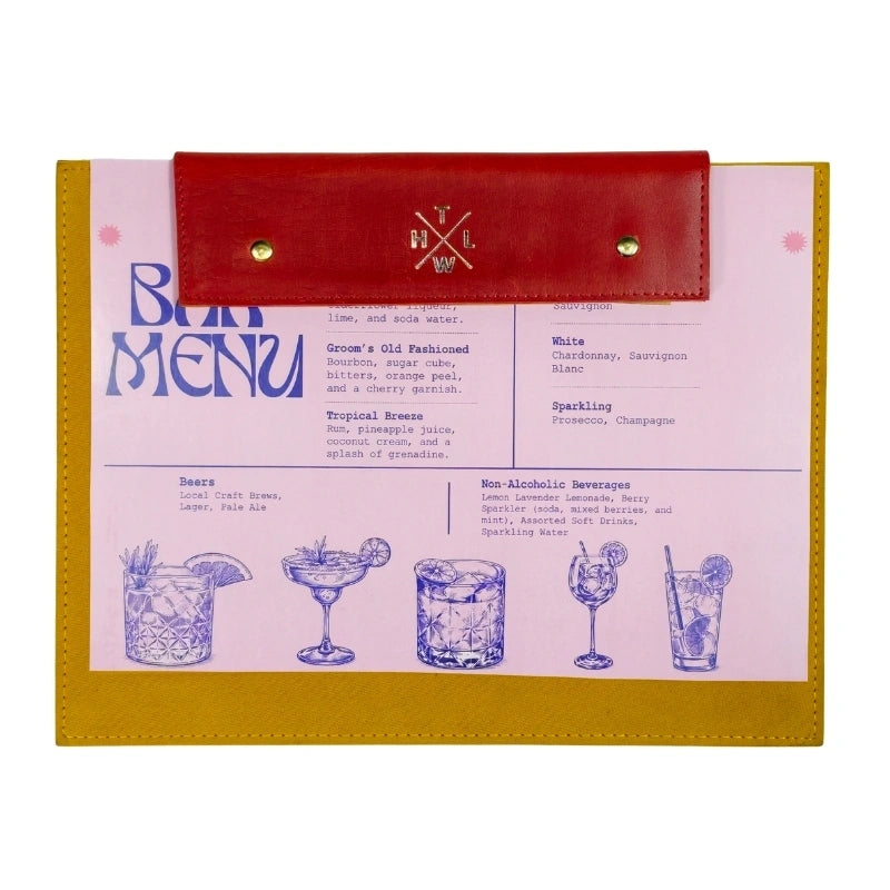 Two-Tone Menu Covers