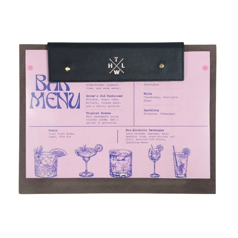 Two-Tone Menu Covers