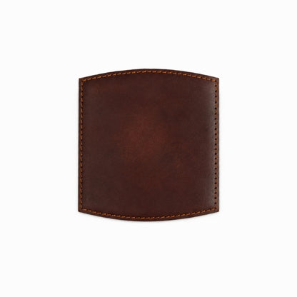 Whiskey Barrel Arch Leather Coaster