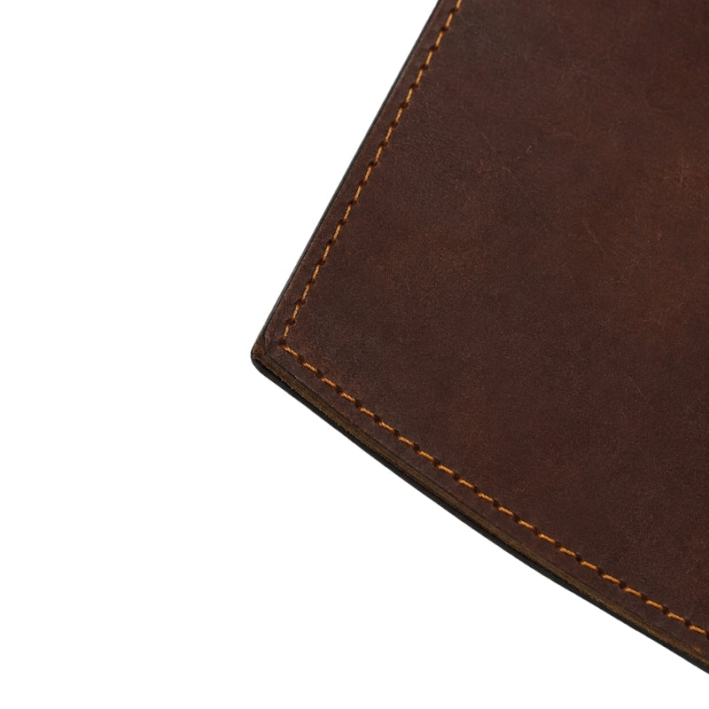 Whiskey Barrel Arch Leather Coaster