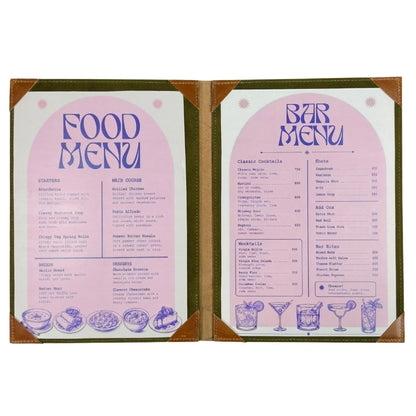 Custom Menu Holder for Restaurants