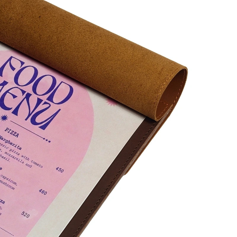 Leather Menu Holder for Restaurants - Customized Menu Holder