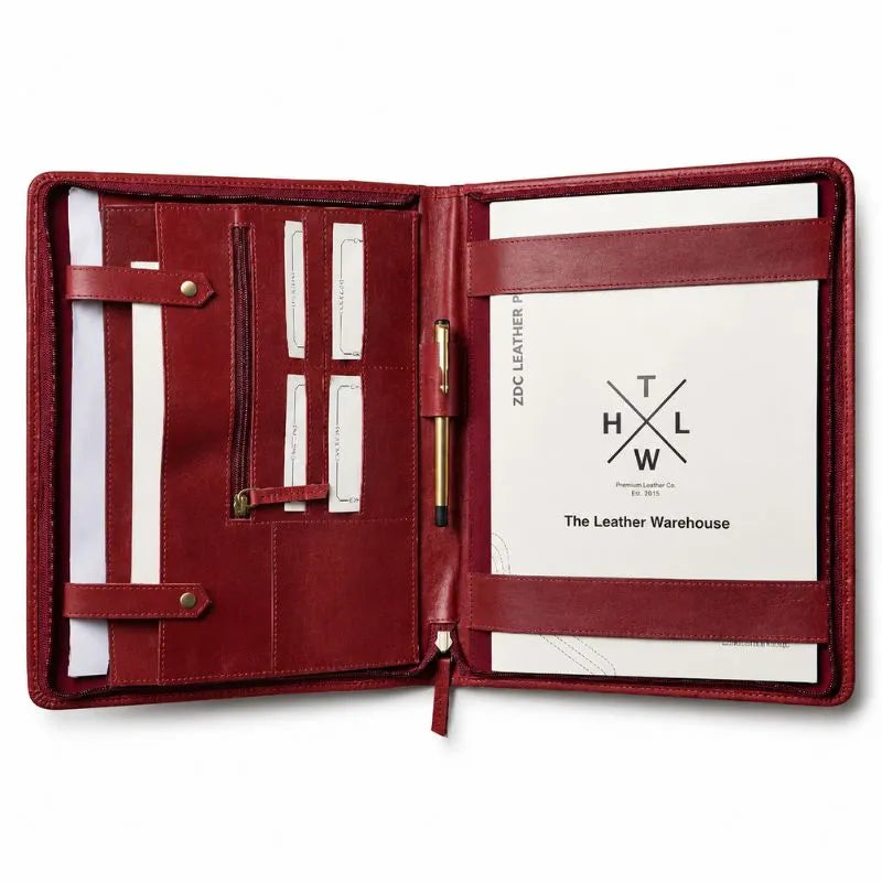 Paramount Tan Brown Personalized Folders (Large Size)