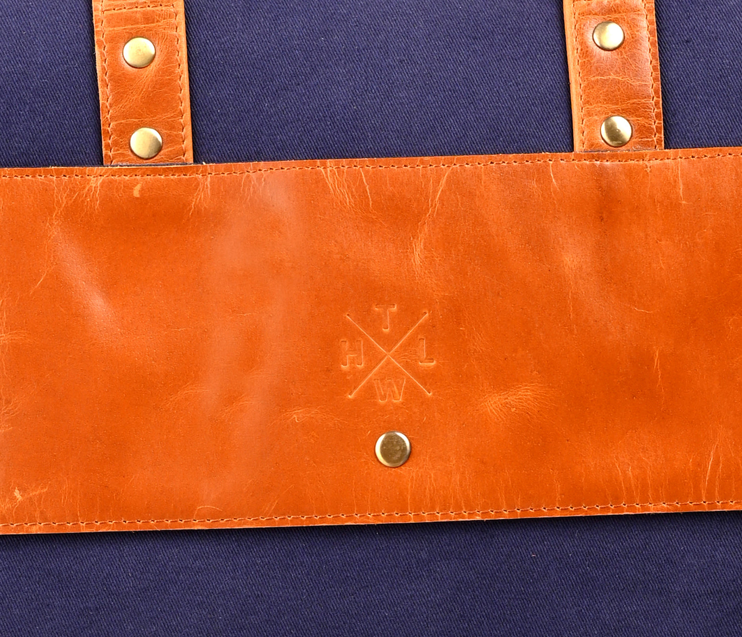 Zypher Navy Canvas Men’s Laptop Bag