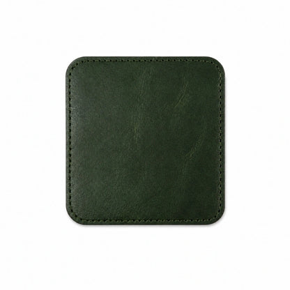 Forest Green Leather Cup Coaster