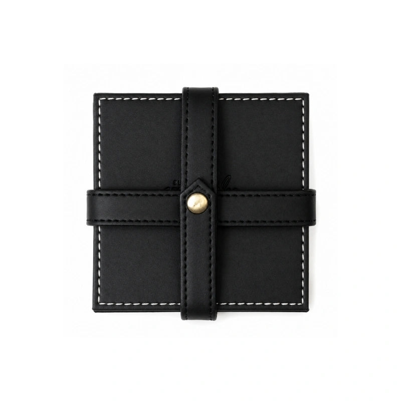 Branded Leather Coasters Custom