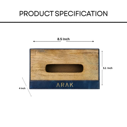 Personalized Leather Tissue Holders