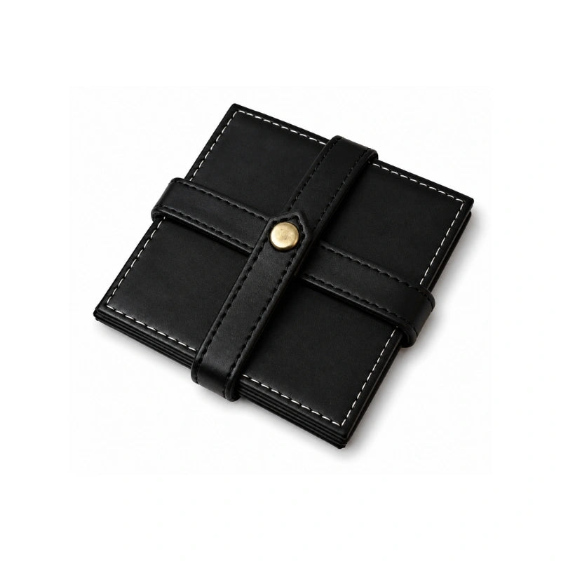 Branded Leather Coasters Custom