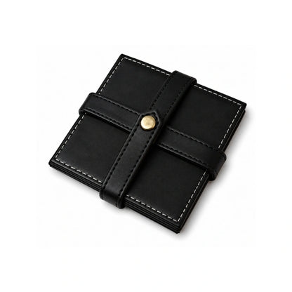 Branded Leather Coasters Custom