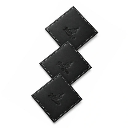 Branded Leather Coasters Custom