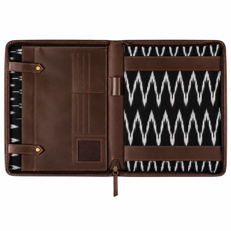Chocolate Brown Leather Paramount Folder (Large Size)