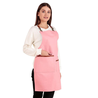 pink apron for women ladies girls best kitchen chef apron leather warehouses in USA