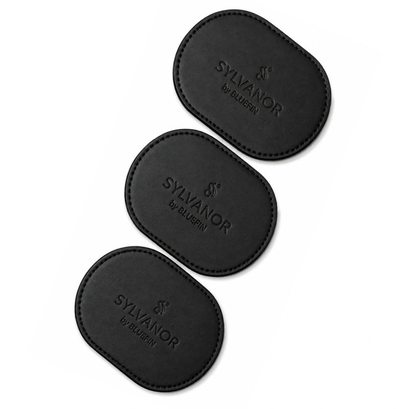 Premium Black Leather Coasters