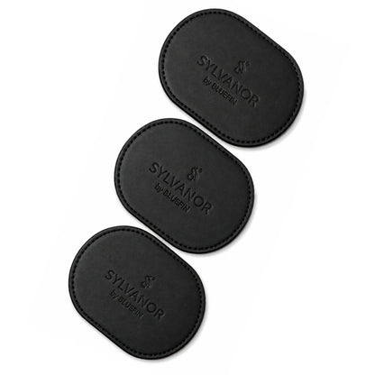 Premium Black Leather Coasters