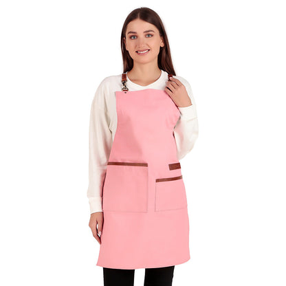 pink apron for women ladies girls best kitchen chef apron leather warehouses in USA