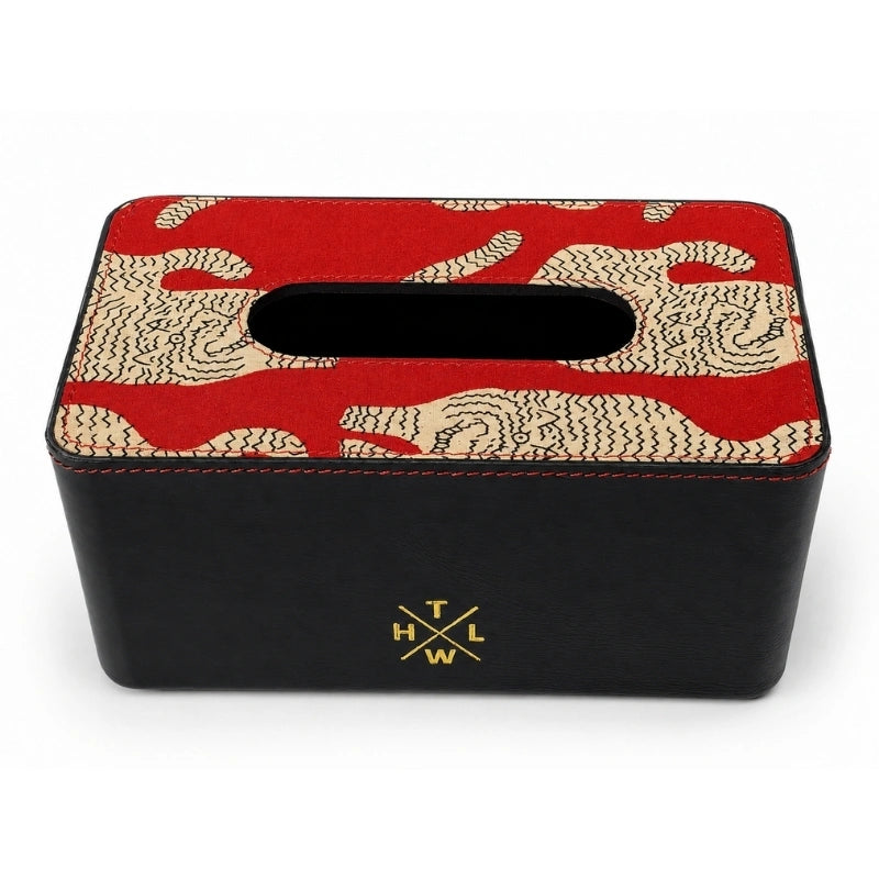 Handcrafted Leather Tissue Box Holder