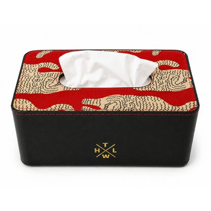 Handcrafted Leather Tissue Box Holder