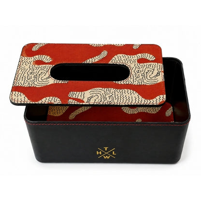 Handcrafted Leather Tissue Box Holder