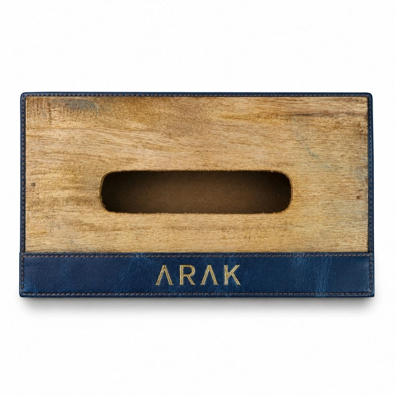 Personalized Leather Tissue Holders