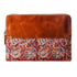 indian print leather laptop sleeve