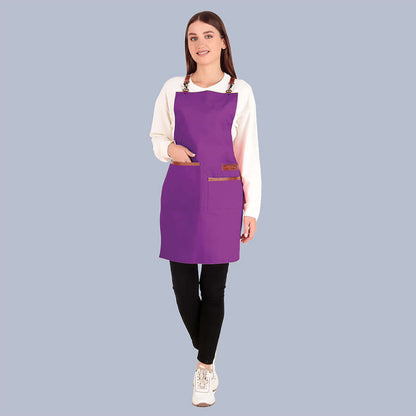 violet apron for women ladies girls best kitchen chef apron leather warehouses in USA