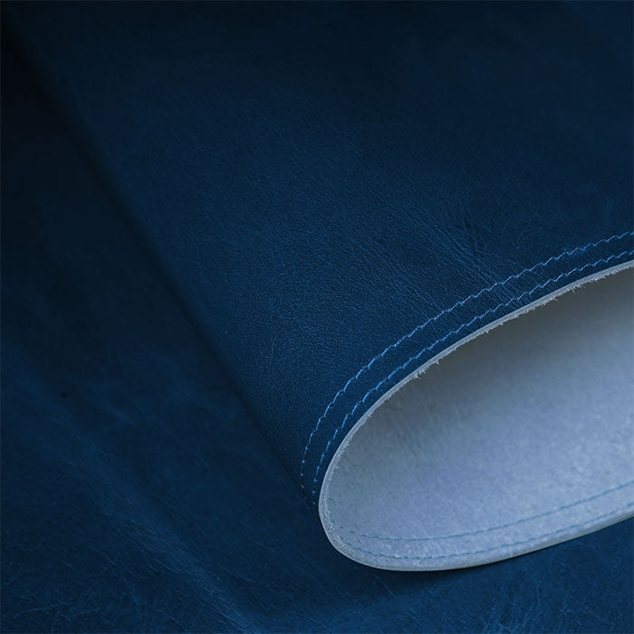 leather mat pad blue