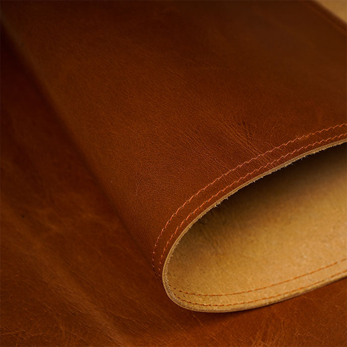 crunch tan leather desk mat pad