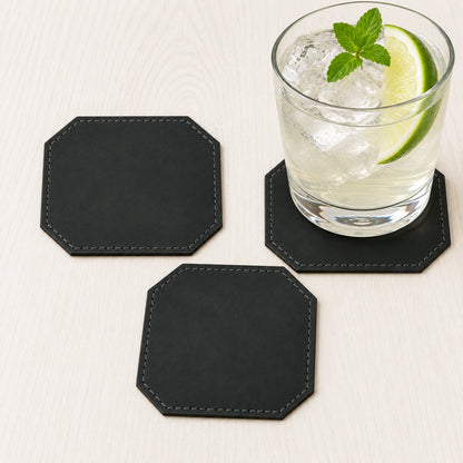 Edgecraft Custom Leather Coasters