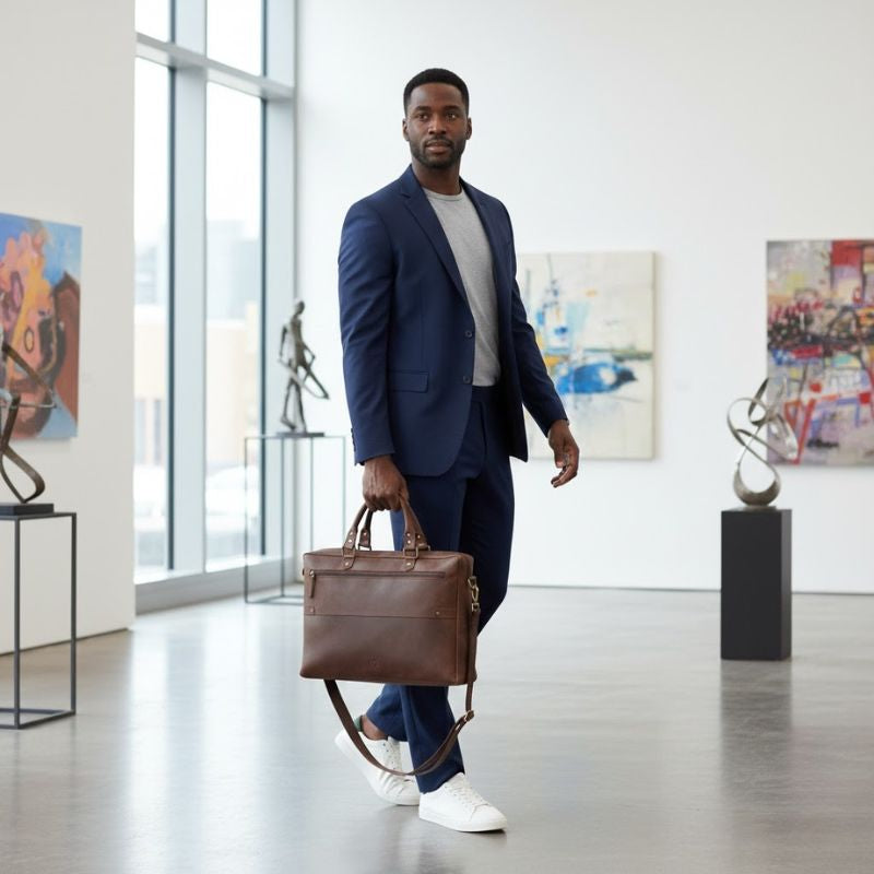 Executive Leather Laptop Bag