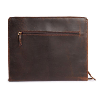 Luxury leather padfolio  back 