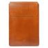 Brown leather sleeve on a white background
