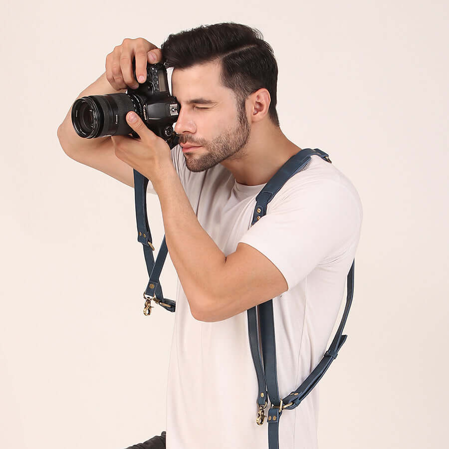 double side cameraman strap Leather Warehouse