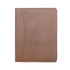 brown leather warehouse non zipper file folder 