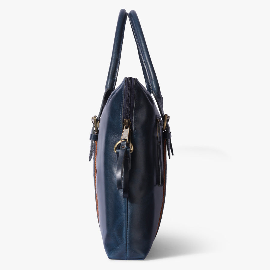 side womens leather laptop bag