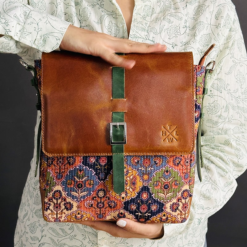 Indian print mini travel bag 