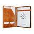 leather warehouse non zipper file folder 