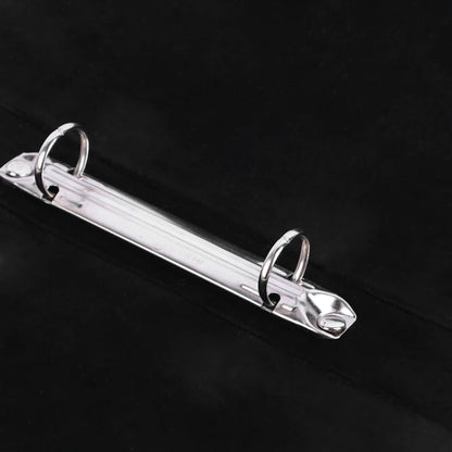 Metallic clip on a black background