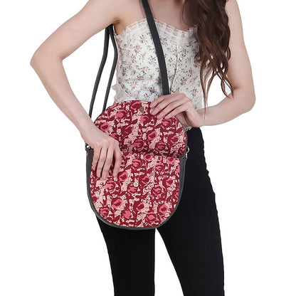 open pink crossbody bag