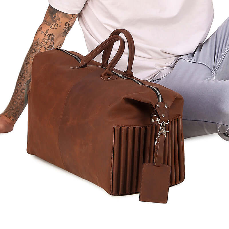 Leather Luggage Bag for travel