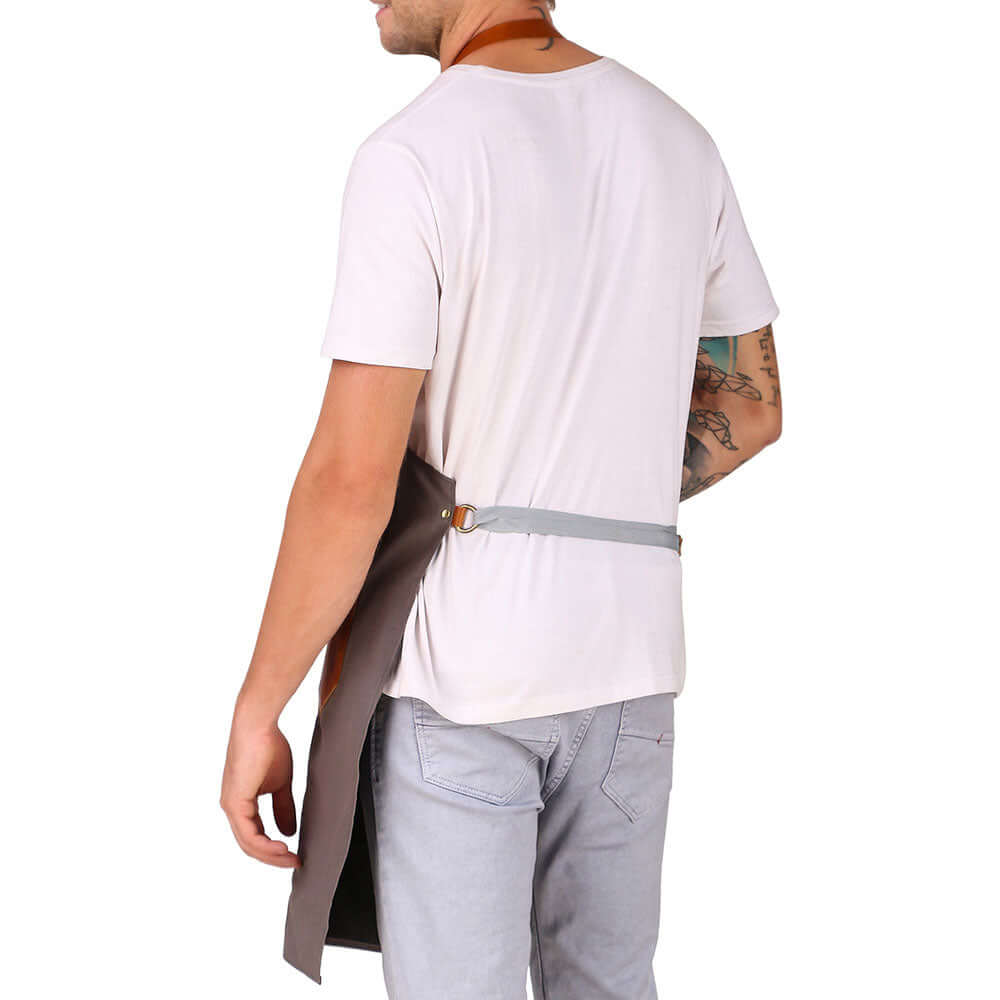 4 pocket canvas apron for chef kitchen 