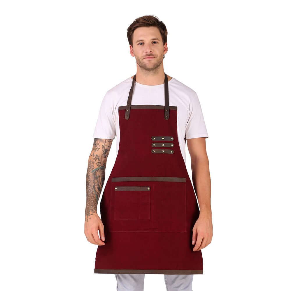 Canvas Apron Dual Pocket