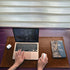 leather laptop desk mat 